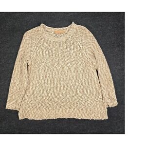 Ellen Tracy Women's Textured Sweater Knit Pullover Long Sleeve Comfy Size S